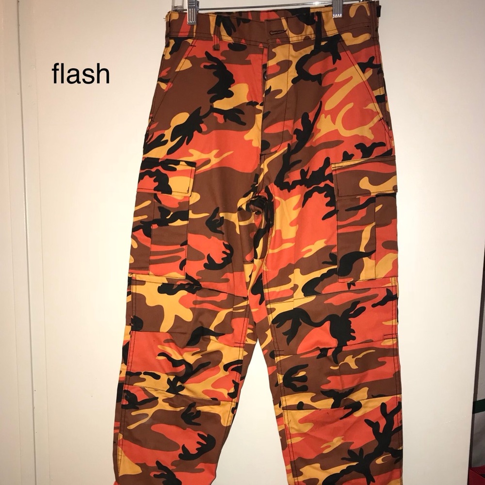 ROTHCO ORANGE CAMO CARGO PANTS